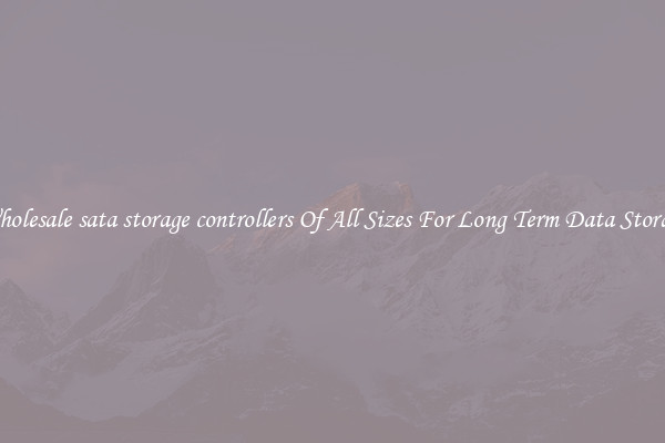 Wholesale sata storage controllers Of All Sizes For Long Term Data Storage