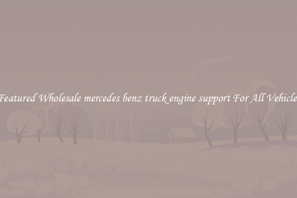Featured Wholesale mercedes benz truck engine support For All Vehicles