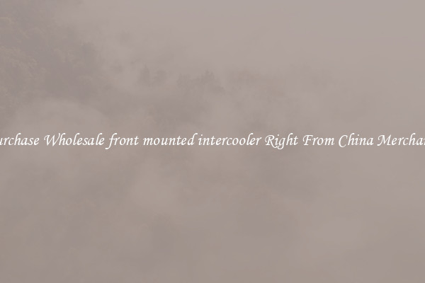 Purchase Wholesale front mounted intercooler Right From China Merchants