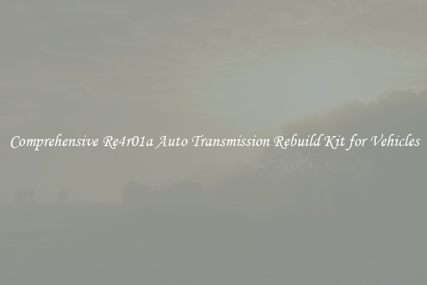 Comprehensive Re4r01a Auto Transmission Rebuild Kit for Vehicles