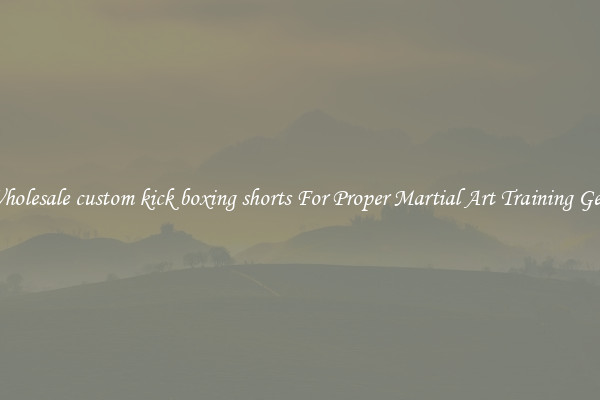 Wholesale custom kick boxing shorts For Proper Martial Art Training Gear