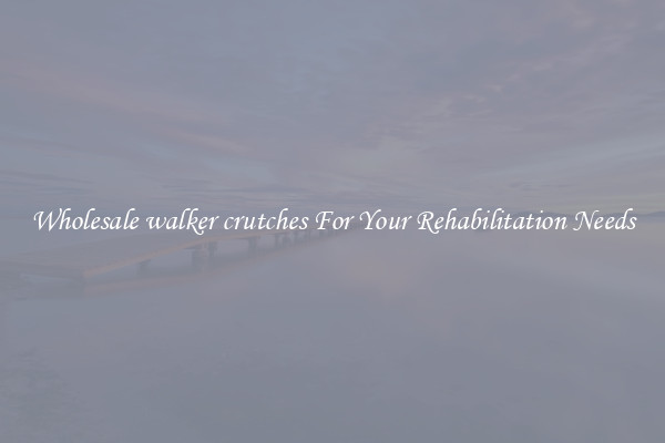 Wholesale walker crutches For Your Rehabilitation Needs